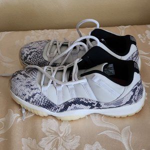 Men's Jordan 11 Retro Low Light Bone Snakeskin 2019 Size 10